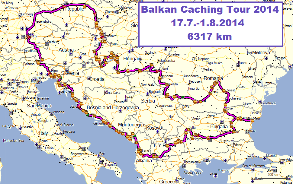 Malý balkánský okruh.